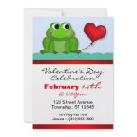 Cute Froggy Heart Valentine's Day Invitations
