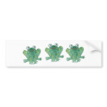 Cute Frogs Bumper Sticker bumper stickers