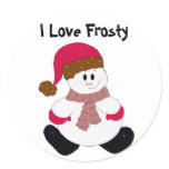 Cute Frosty stickers