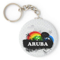 Cute Fruity Aruba Key Chain
