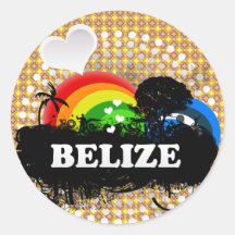 Cute Fruity Belise Round Sticker