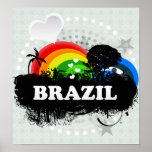 Cute Fruity Brazil Poster