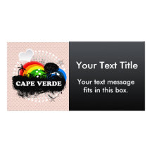 Cute Fruity Cape Verde Personalised Photo Card