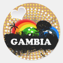 Cute Fruity Gambia Stickers