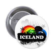 Cute Fruity Iceland Pinback Buttons