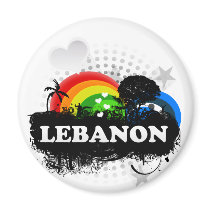 Cute Fruity Lebanon Magnets