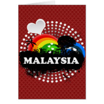 Cute Fruity Malaysia Greeting Card