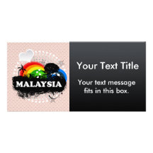 Cute Fruity Malaysia Photo Card Template