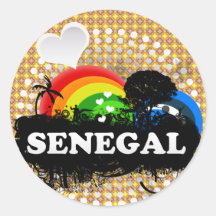 Cute Fruity Senegal Stickers