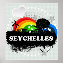 Cute Fruity Seychelles Poster