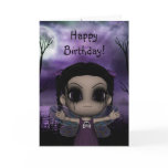 Cute Fun Gothic Fairy Happy Birthday 3 cards