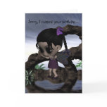 Cute Fun Gothic Fairy Happy Birthday cards
