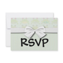 cute funky happy frogs and stripes custom announcements