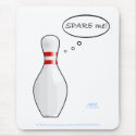 Cute Funny Bowler's Computer Mousepad