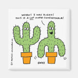 Cute Funny Cactus Cartoon Fridge Magnet