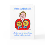 Cute Funny Fathers Day Greeting Card