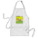 Cute Funny Holiday Dinner Cartoon Apron