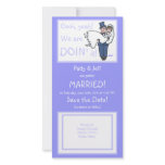 Cute Funny Offbeat Save-The-Date Photo Card photo cards