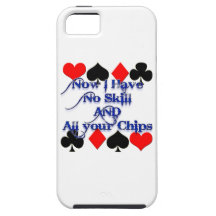 Cute Funny Poker Player has all your chips! iPhone 5 Cases