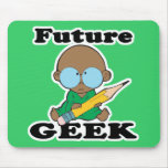 cute future geek black baby mousepads