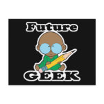 cute future geek black baby postcard