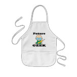 cute future geek white baby apron