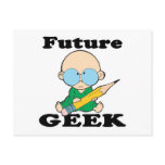 cute future geek white baby postcard