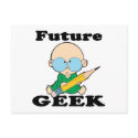 cute future geek white baby postcards