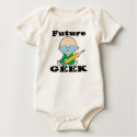 cute future geek white baby t-shirts