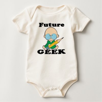 cute future geek white baby t shirt by geekme