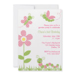 Cute Garden Bugs Invitations