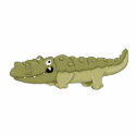 cute gator photo sculptures