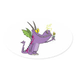 cute gentle dragon cartoon stickers