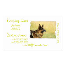 Cute German Shepherd BUsiness Cards