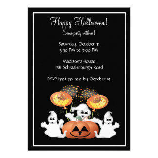 Halloween Birthday Invites