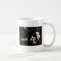 Cute ghostly Halloween mug