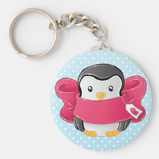 Cute gifted penguin key chain