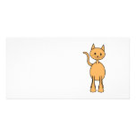 Cute Ginger Cat. Orange Cat Cartoon. Custom photo cards