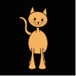 Cute Ginger Cat. Orange Cat Cartoon. Custom photo sculptures