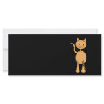 Cute Ginger Cat. Orange Cat Cartoon. Custom rack cards