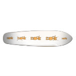 Cute Ginger Cat. Orange Cat Cartoon. Custom Skate Board