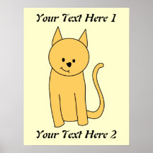 Cute Ginger Cat. Posters