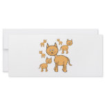Cute Ginger Cats. Orange Cat Cartoon. Custom rack cards