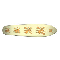 Cute Ginger Cats. Orange Cat Cartoon. Custom Skateboard
