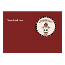 Cute Gingerbread Girl Business Cards
