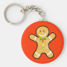 Cute gingerbread man cookie key chains