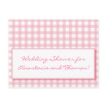Cute Ginham Check Pattern Cards postcards