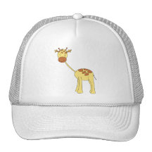 Cute Giraffe. Cartoon. Hat