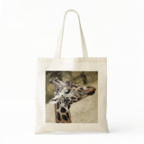Cute Giraffe Close-up Arts Crafts Shopping Bag