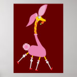 Cute Giraffe in Bunny Suit posters